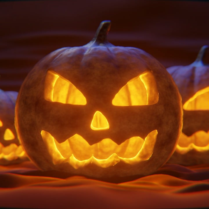 Halloweenský průvod z Božkova do Koterova