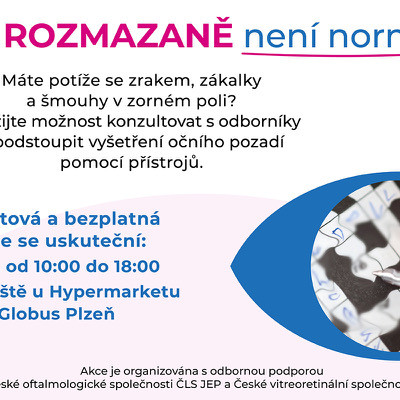 Vidět rozmazaně není normální