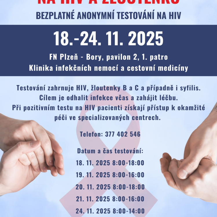 Evropský týden testování na HIV a žloutenku
