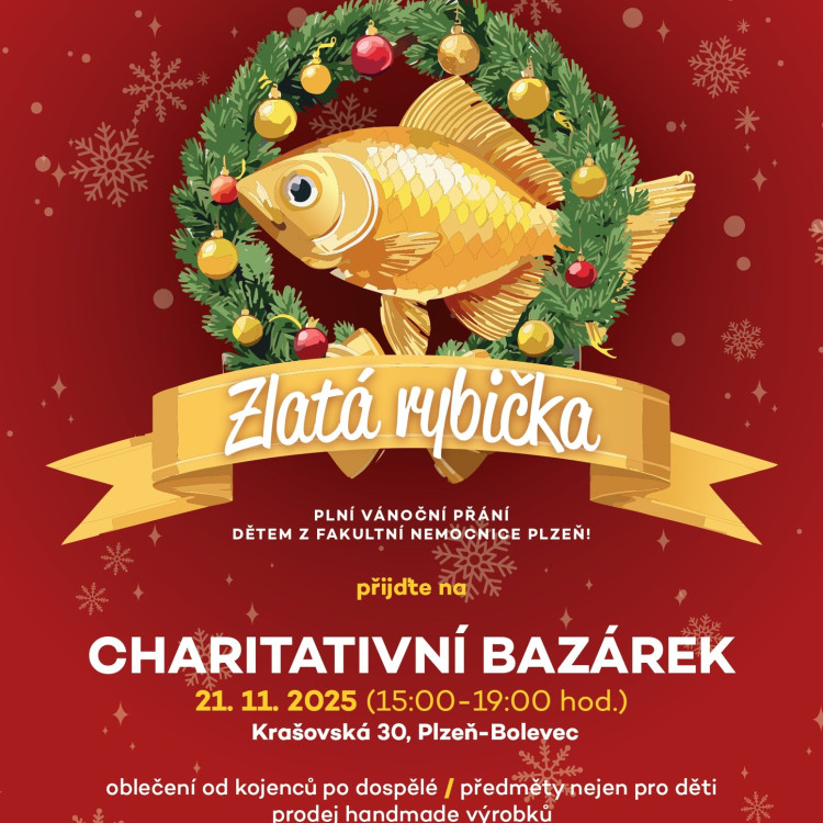 Charitativní bazárek v rámci Zlaté rybičky
