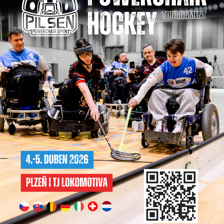 Mezinárodní turnaj Pilsen Powerchair Open 2026 v Powerchair Hockey
