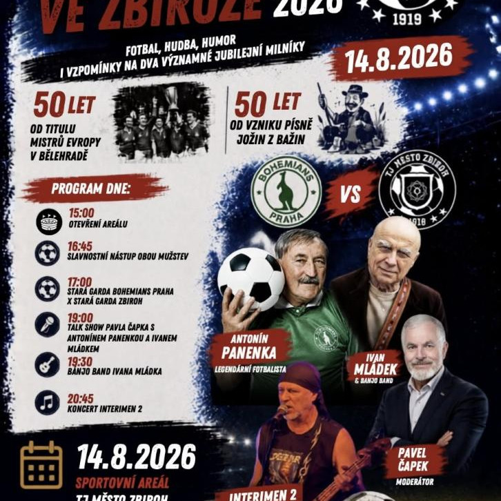 Panenka a Mládek ve Zbirohu oslaví 50 let od svých úspěchů