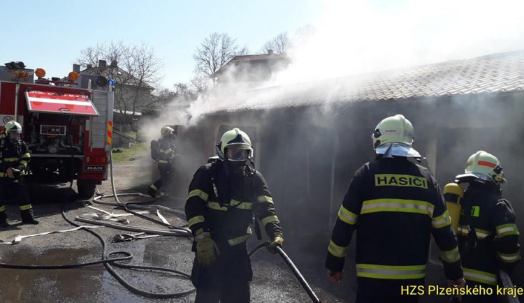 Požár v Hartmanicích