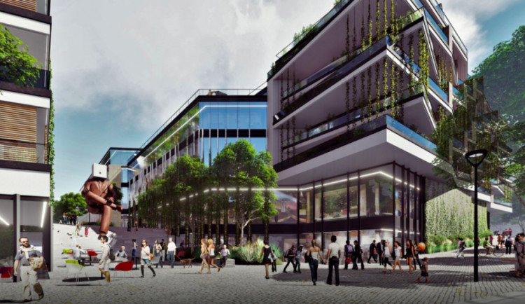 Takhle nějak by nová čtvrť mohla vypadat.