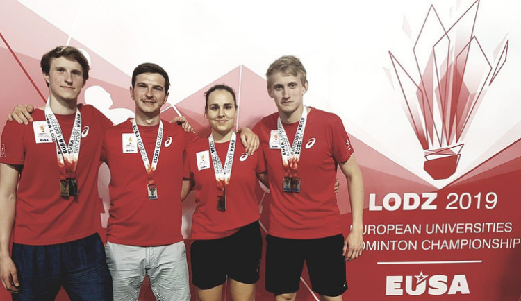Skvělý úspěch badmintonistů ze ZČU. Jan Louda je mistrem Evropy