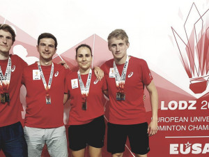 Skvělý úspěch badmintonistů ze ZČU. Jan Louda je mistrem Evropy