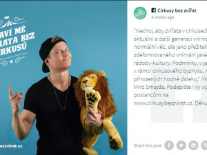 Divoká zvířata do šapitó nepatří, kampaň chce Cirkusy bez zvířat! Podporují ji i známé osobnosti.