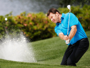 Legendární Faldo si zahrál v Dýšině golf s domácími talenty
