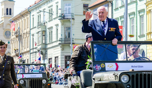Michel Gilain v Convoy of Liberty během Slavností svobody 2018.