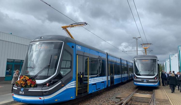 V Chemnitzu začaly vozit cestující první dvě tramvaje ze Škody.