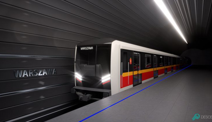Škoda Transportation dodá do Varšavy 45 souprav metra