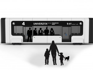 Plzeňští studenti jako vizi dopravy ukázali tramvaje bez řidiče.
