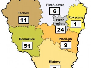 Počet nakažených osob s COVID-19 v Plzeňském kraji roste,  hygienici evidují 110 případů