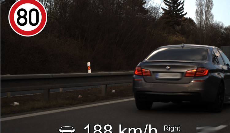 FOTO: Rychle a zběsile Brno. Řidič se proháněl městem rychlostí 188 kilometrů za hodinu