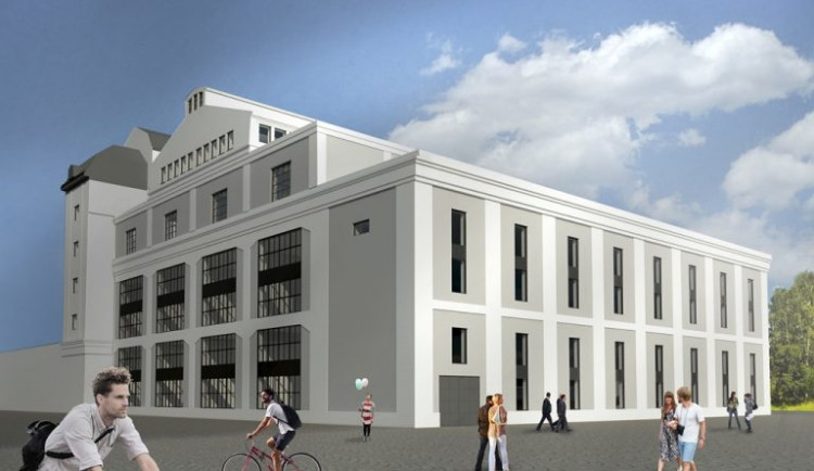 Vizualizace vědeckotechnického parku pro inovační firmy Tech Tower, který vzniká na Světovaru