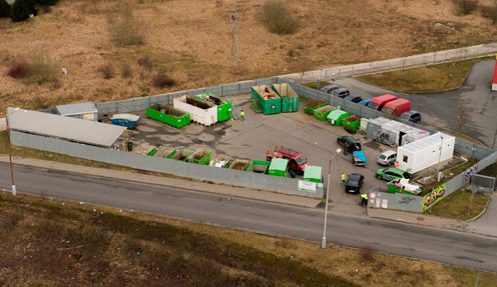 Sběrný dvůr v Úněšovské ulici