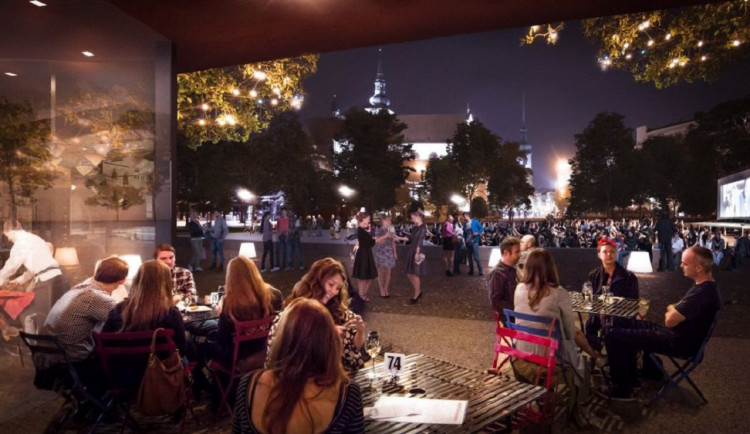 FOTO: Moravák projde příští rok rekonstrukcí. Prostor oživí kavárna, stromy v parku zůstanou