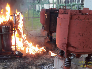 V objektu Železáren Hrádek hořela ráno trafostanice, škoda za 1,5 milionu korun