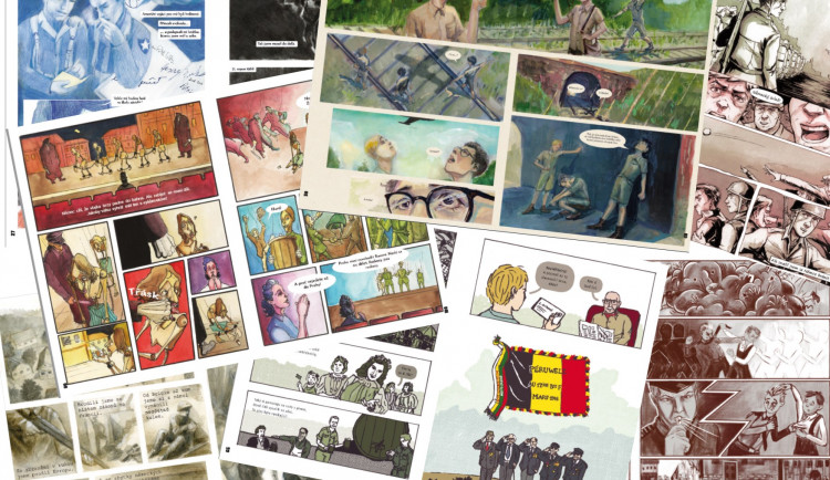 Studenti Sutnarky vytvořili komiks na základě skutečných příběhů z konce války