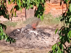 ísto pálení odpadu