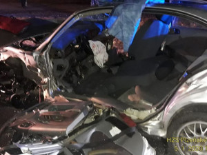 nehoda se stala ve směru od obce Vejprnice směrem na obec Tlučná