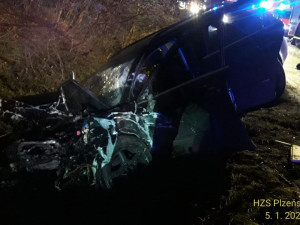 nehoda se stala ve směru od obce Vejprnice směrem na obec Tlučná