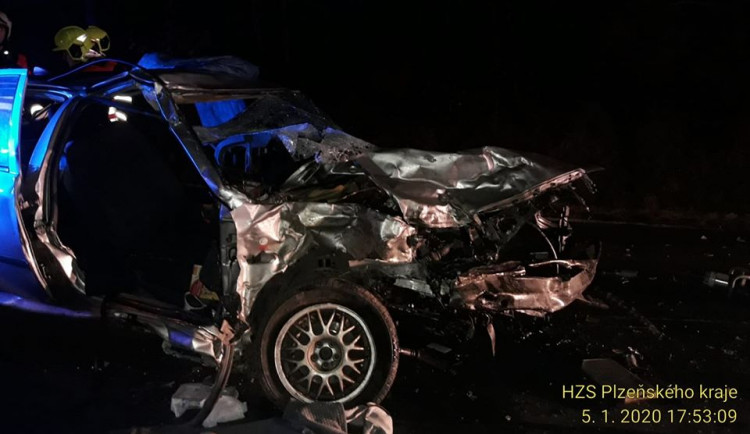 nehoda se stala ve směru od obce Vejprnice směrem na obec Tlučná