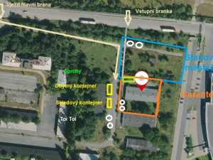 Areál stanového centra pro bezdomovce je na prodej, město chce získat 100 milionů