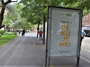 V nové kampani děkuje město Plzeň svým občanům za pomoc v boji proti koronaviru