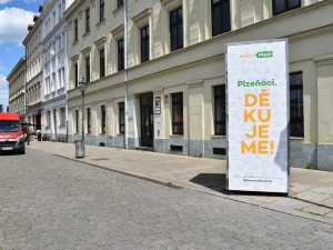 V nové kampani děkuje město Plzeň svým občanům za pomoc v boji proti koronaviru