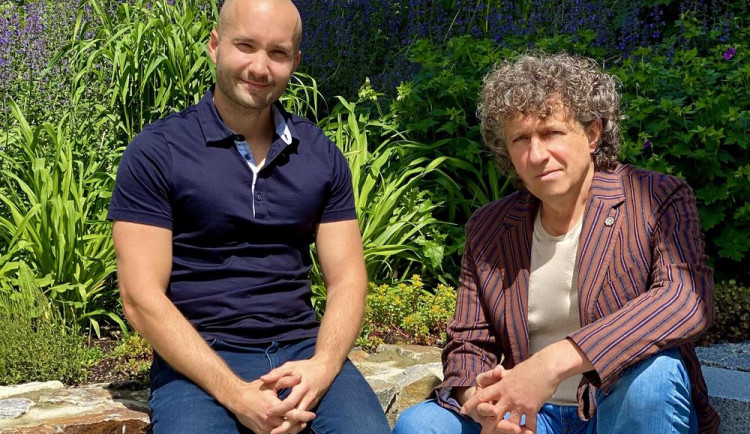 Zdeněk Čermák se společníkem Lukášem Olšarem