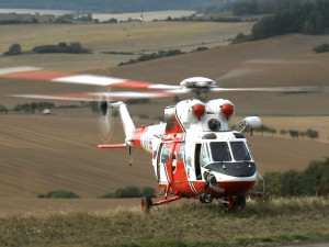 Chlapečka transportoval do nemocnice vrtulník letecké záchranné služby