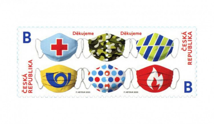 Pošta vydá známky s rouškami jako poděkování záchranářům