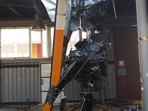Trosky havarovaného stroje