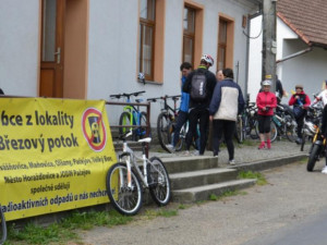 Lidé opět protestovali proti jadernému úložišti v pošumavské lokalitě Březový potok
