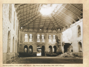 Interiér jízdárny v roce 1981