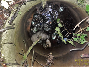 Pejsek spadl do vybetonované šachty s odpadky a vodou, záchrana  přišla třetí den