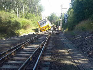Nehoda vlaku, provoz na Plzeň - Cheb je dočasně přerušen