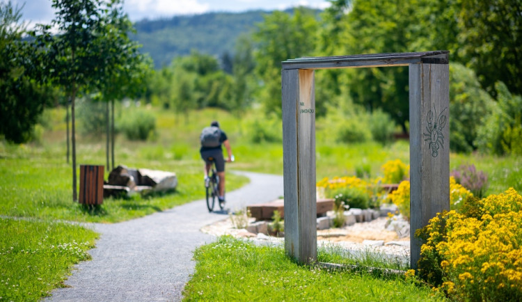 Park u Rakováčku v Rokycanech