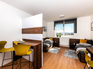 Konec vysokoškolských kolejí? Komplex na Borských polích nabízí moderní byty pro studenty