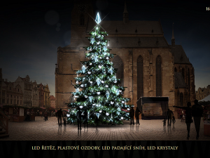 Plzeňané si mohou vybrat jednu ze tří variant výzdoby pro vánoční strom