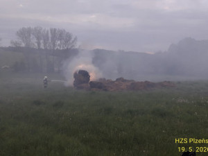 Halu s uskladněným suchým krmivem zapálil nedopalek cigarety nezletilého mladíka
