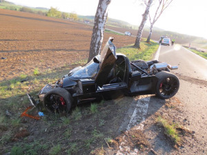 Za nehodu supersportu v hodnotě milionů korun padlo obvinění z těžkého ublížení na zdraví