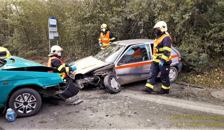 Dva osobáky se srazily v Plzni na Bílé Hoře