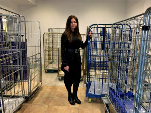 Za běžného provozu byly tyto klece plné prádla