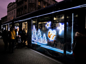 Rozsvícení vánočního stromu sledovaly na náměstí stovky Plzeňanů, ulice už brázdí vánoční tramvaj