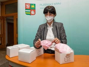 Vybrané školy v Plzeňském kraji si rozdělily 6000 respirátorů od Senátu