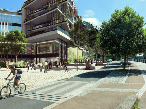 Takto by měla vypadat nová zástavba na území po zbouraném DK Inwest