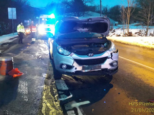 Ranní nehoda v Domažlicích