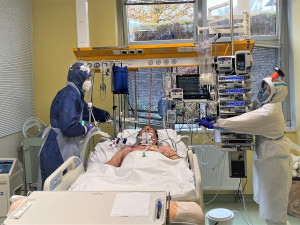 Už druhý týden po sobě roste v krajských nemocnicích počet pacientů s covidem